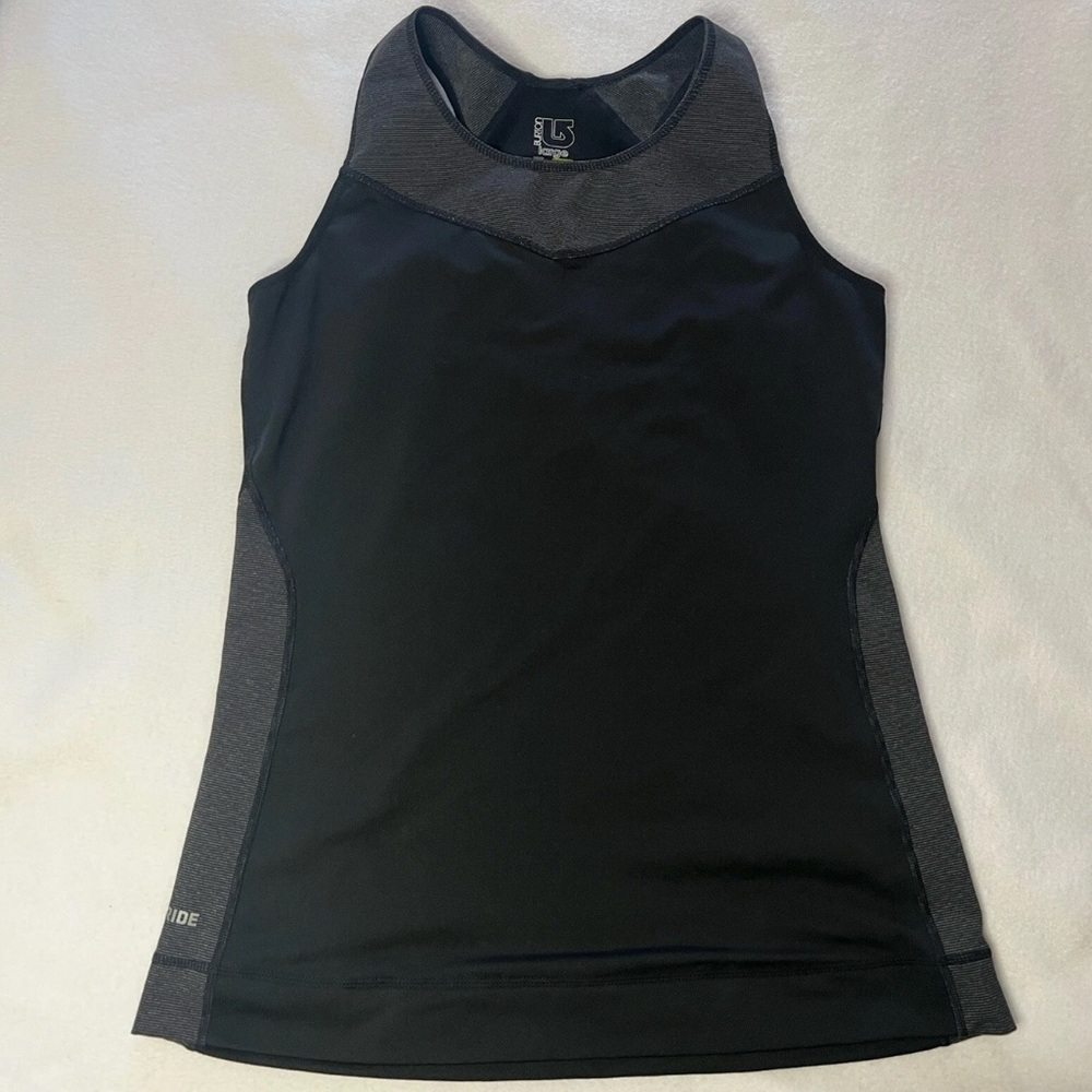 Burton Women's Stretchy Sleeveless Racerback Tank Top Dry Ride Gray Large